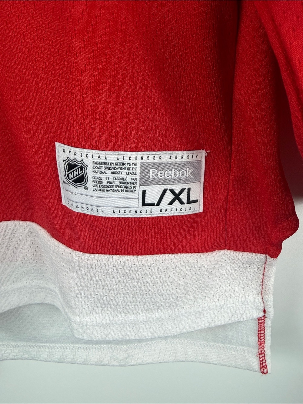 Reebok Detroit Red Wings Flippula Jersey Youth L/XL NHL Hockey Red - Picture 4 of 7